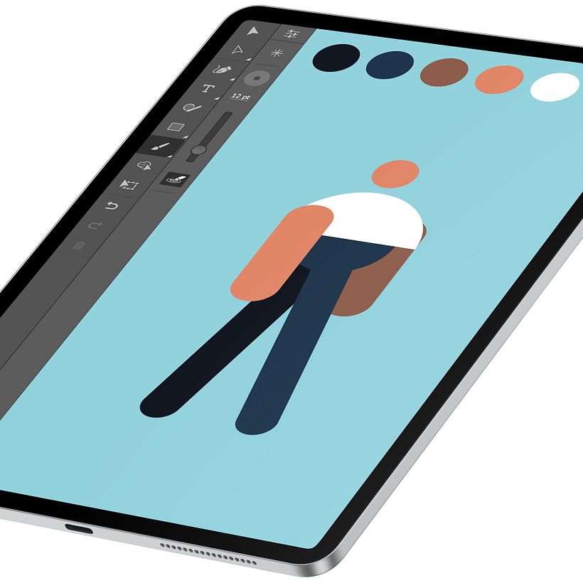 Simple character templates to clearly and easily see what's going on.