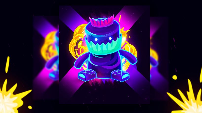 MONSTER 2D VECTOR BY OSCAR CREATIVO 2