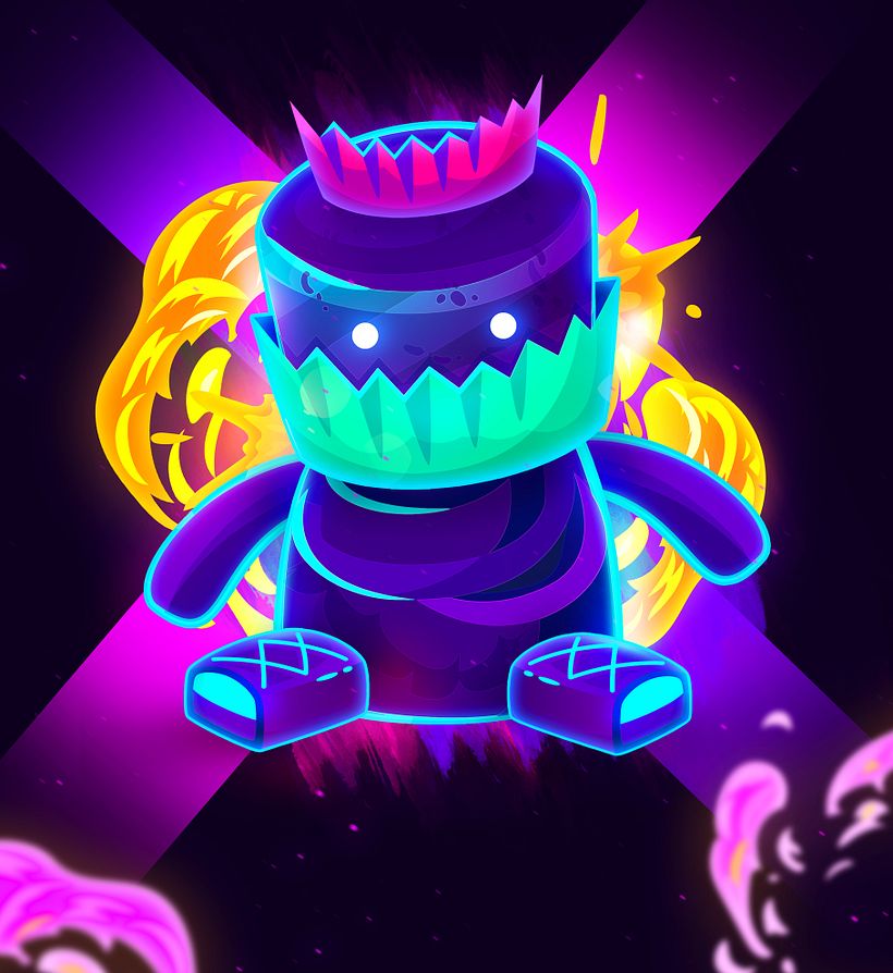 MONSTER 2D VECTOR BY OSCAR CREATIVO 1