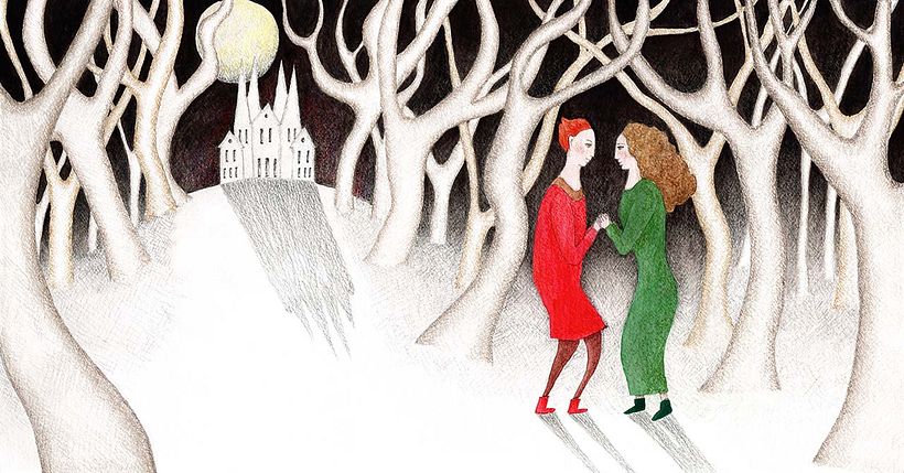 My project in Graphic Experimentation for Illustrated Stories course - Jorinde and Joringel 2