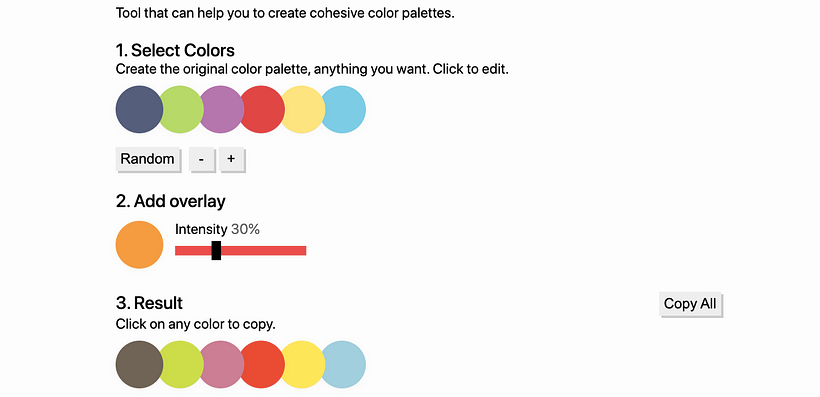 Página de Cohesive Colors.