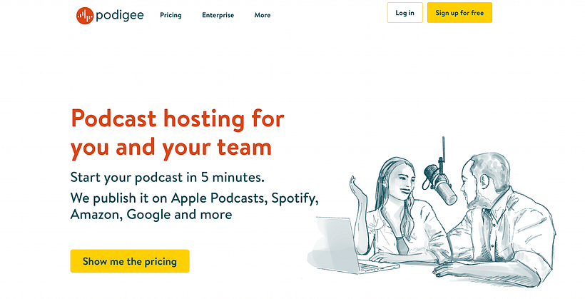 Podigee. Plataforma de hosting.