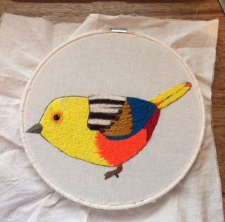 Mi Proyecto del curso: Pintar con hilo: técnicas de ilustración textil 3