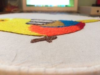 Mi Proyecto del curso: Pintar con hilo: técnicas de ilustración textil 4