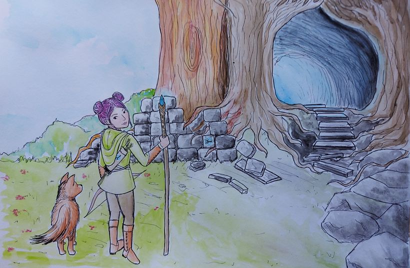 My project in Storytelling through Watercolor Illustration course 2