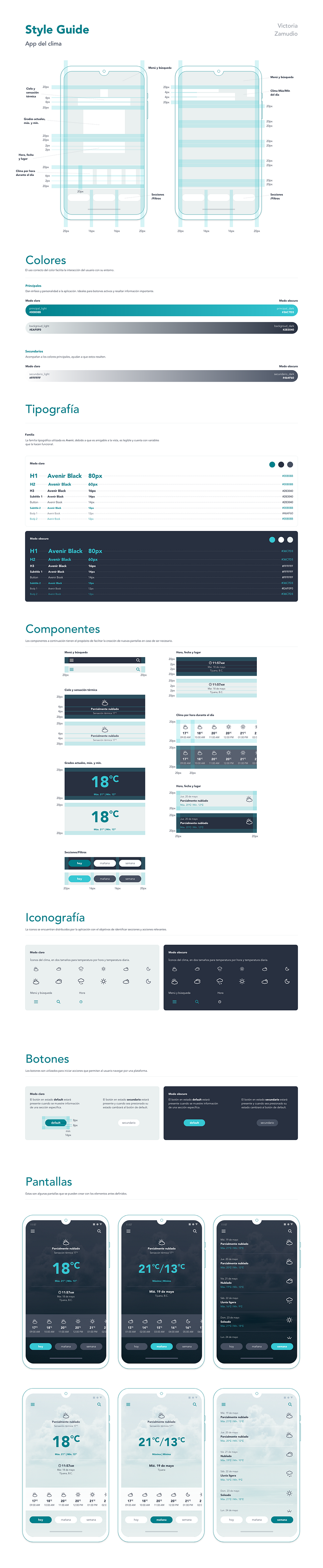Style Guide para Apps: Clima 9