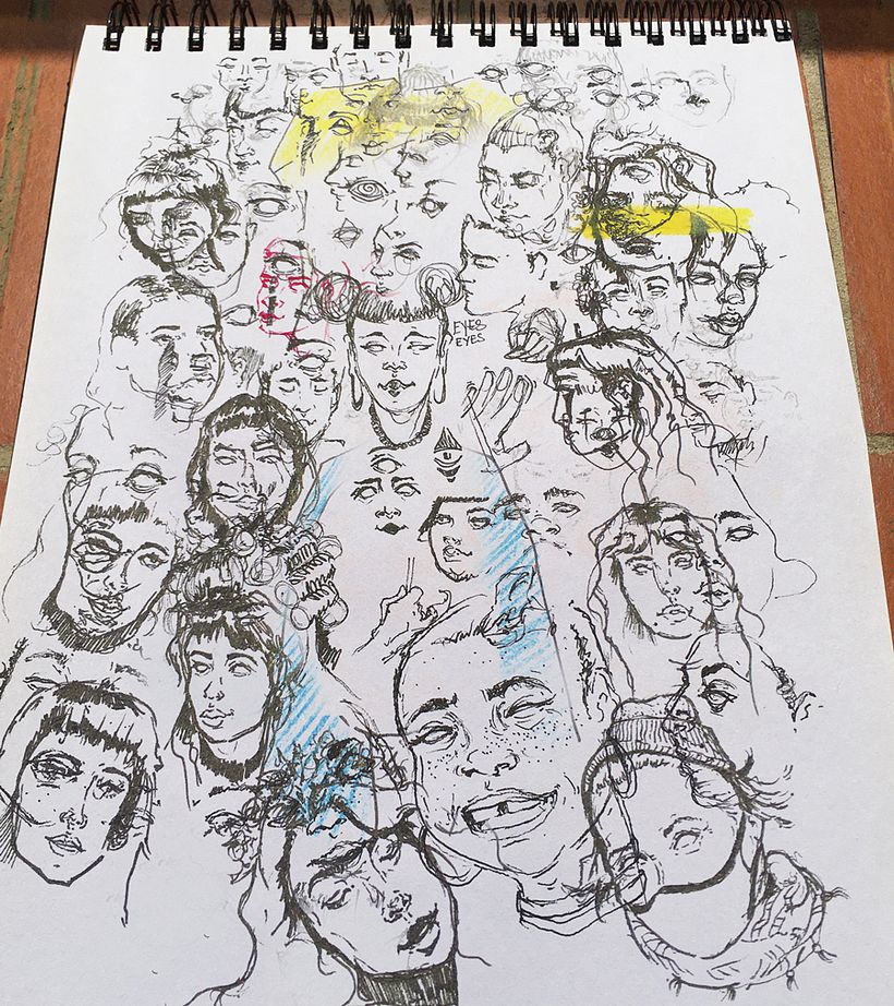 Big SketchBook - Faces