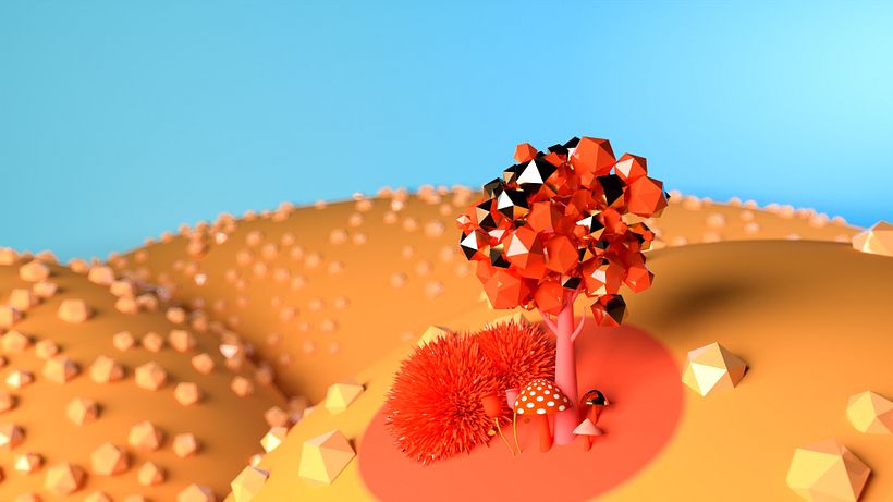 My project in 3D Animation with Cinema 4D and Redshift for Beginners course 2