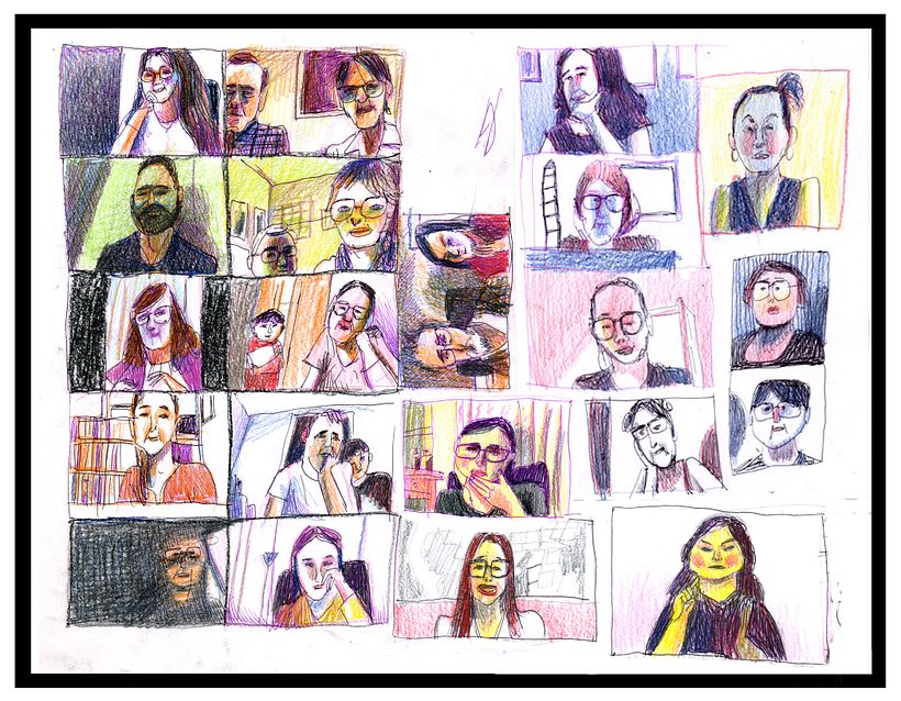 Quand j'ai le temps, je les colorie et les gens sont étonnés de la rapidité avec laquelle je les fais.