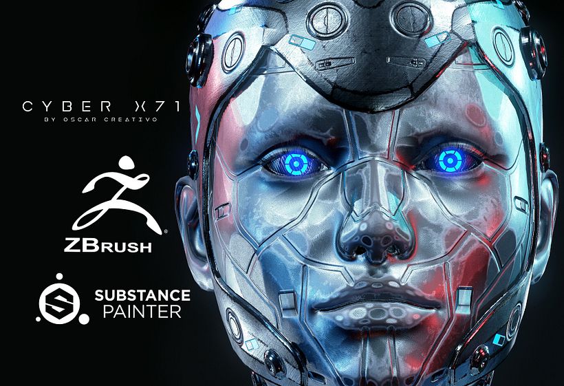 Cyber X71 Model free 3d - Zbrush By Oscar Creativo 7