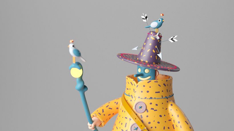 Me encanta crear máscaras para mis personajes porque siempre se consigue un puntito de intriga