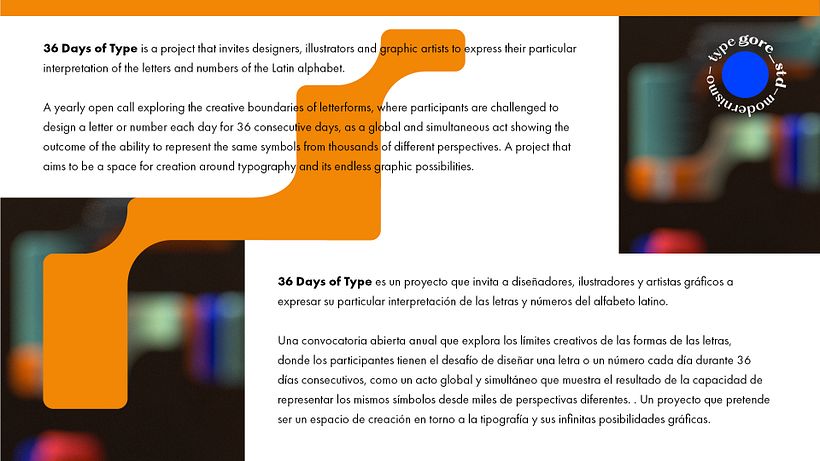 Modernismo_36 Days of type 2021 2