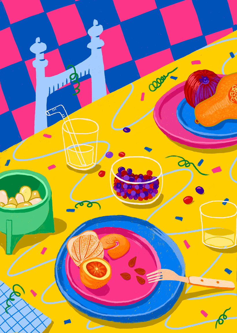 La mesa de Food Party.