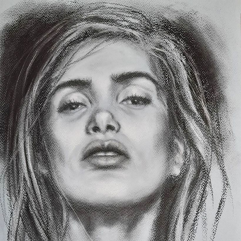 My project in Artistic Charcoal Portraiture: Creating Atmosphere course 3