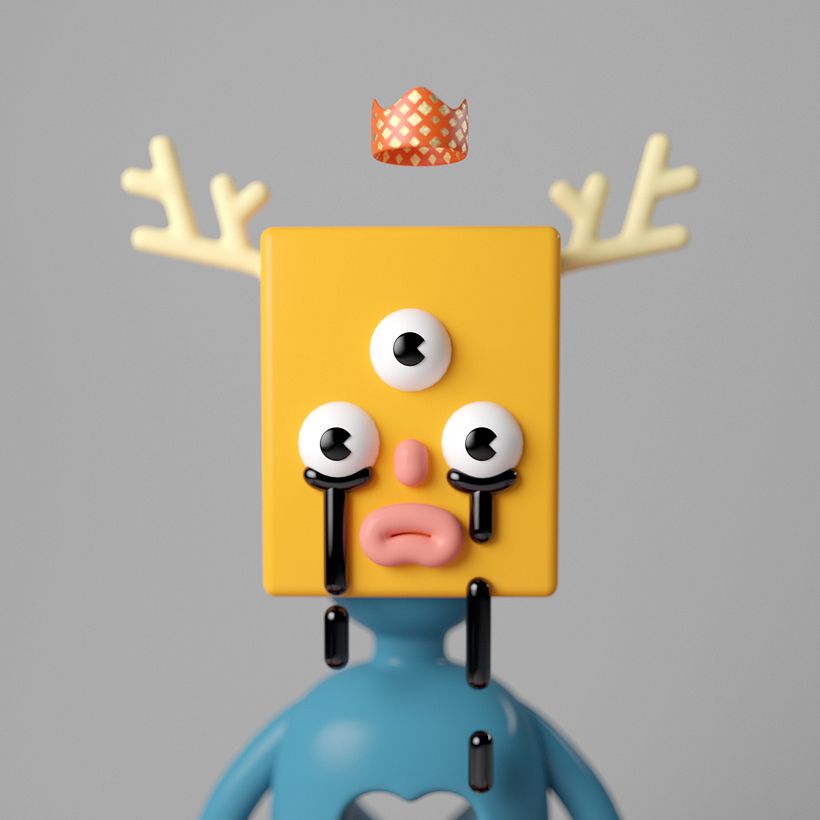 Head detail with very vector elements