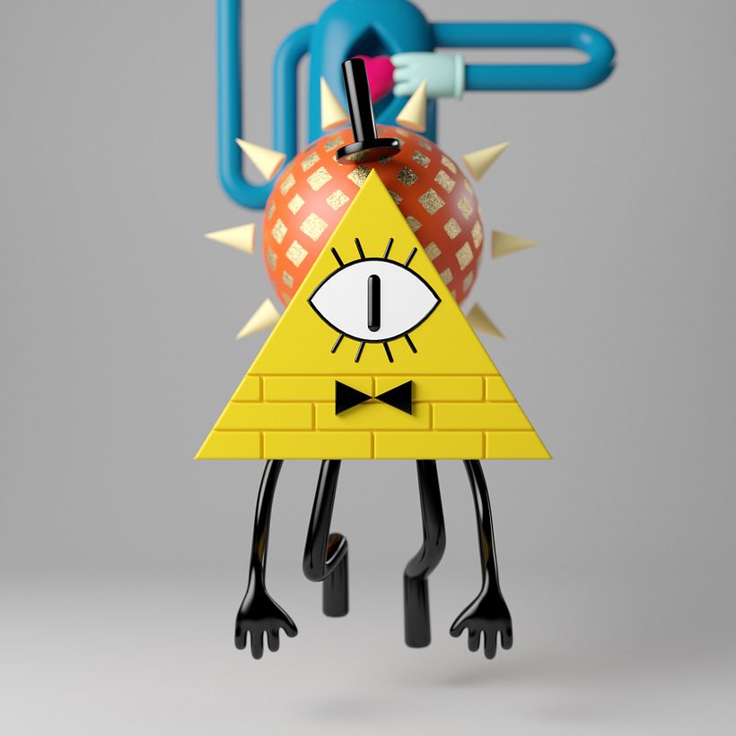 The esoteric touch comes from the Gravity Falls series