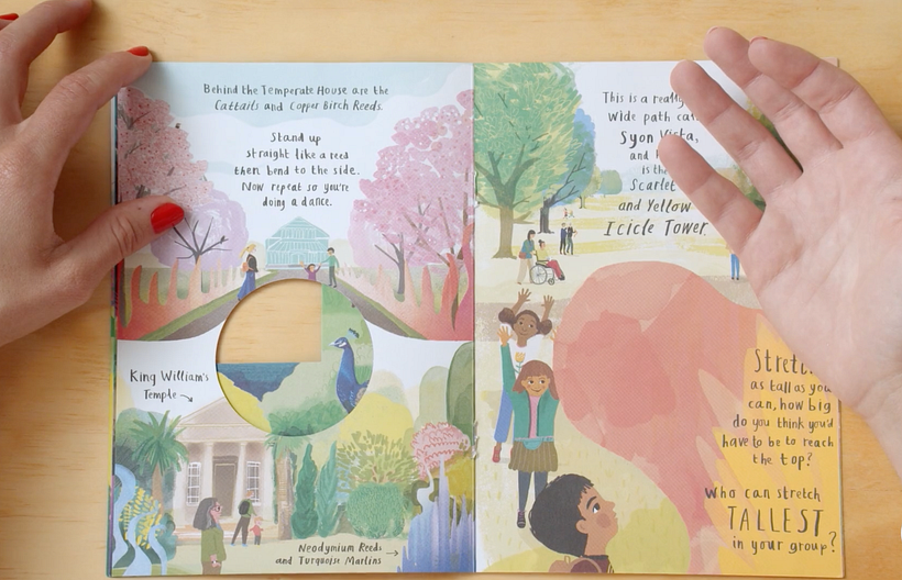 El folleto que descubrió en el Jardín Botánico de Londres.