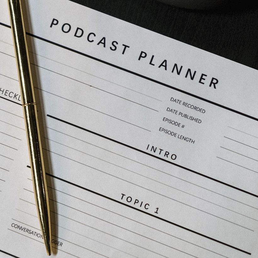 Planning de podcast.