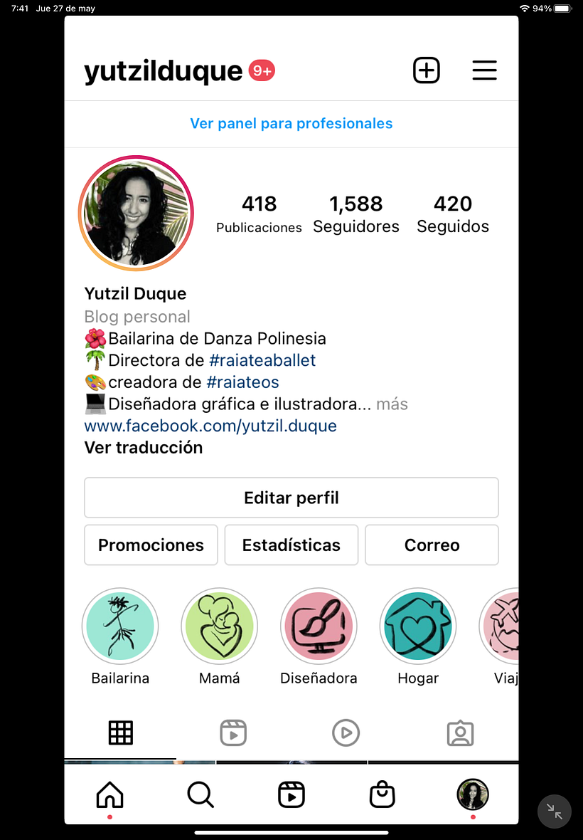 Mi Instagram personal 3