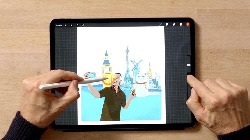 This shortcut allows you to use the stamp to select color in your image.