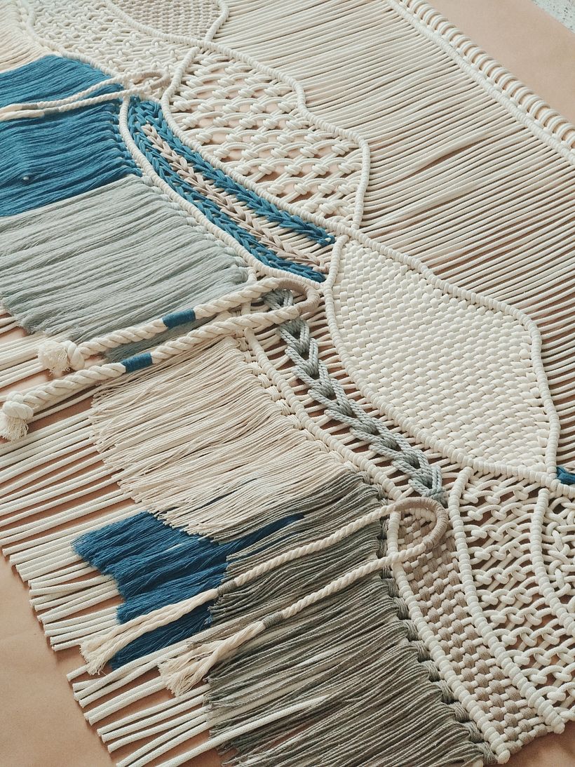 Segunda versión del paisaje azul en proceso de empaque