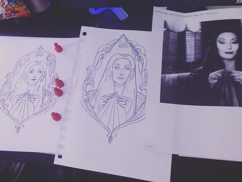 My project in Blackwork Tattoo Design course 2