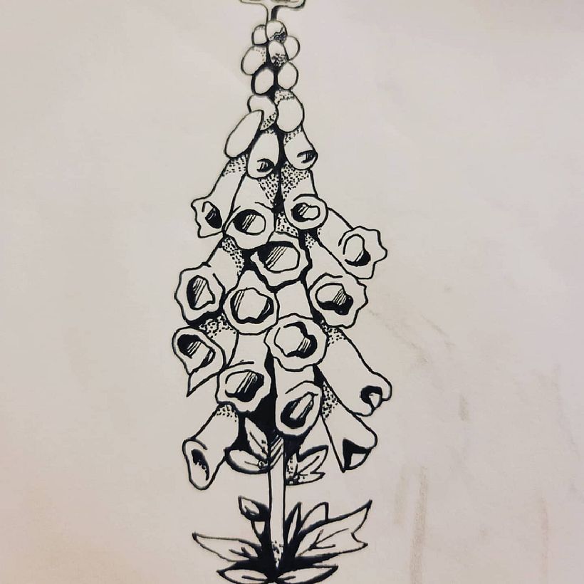 My project in Blackwork Tattoo Design course 4