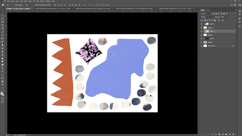 By pressing I you can invert the colors in a texture