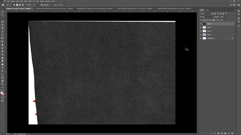 Press Control + V to paste the texture in a new layer of your illustration