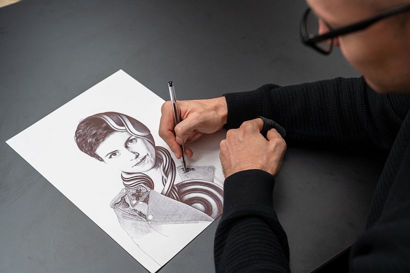 Gracias a la perspectiva, Joaquín Rodríguez consigue la sensación de profundidad.