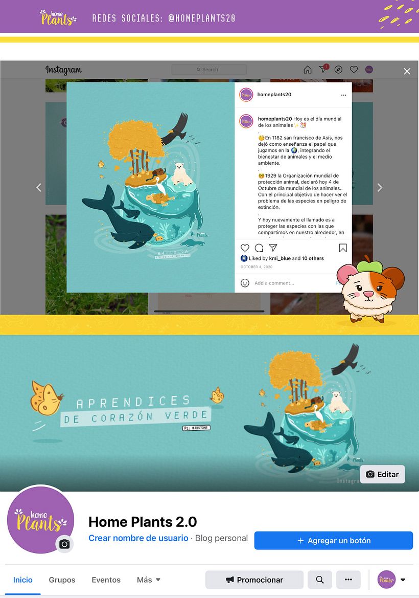 Redes sociales, Instagram y Facebook...ya tenía IG, pero decidí crear una página en Facebook.