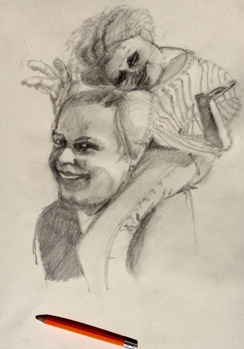 My project in Realistic Portrait with Graphite Pencil course 3