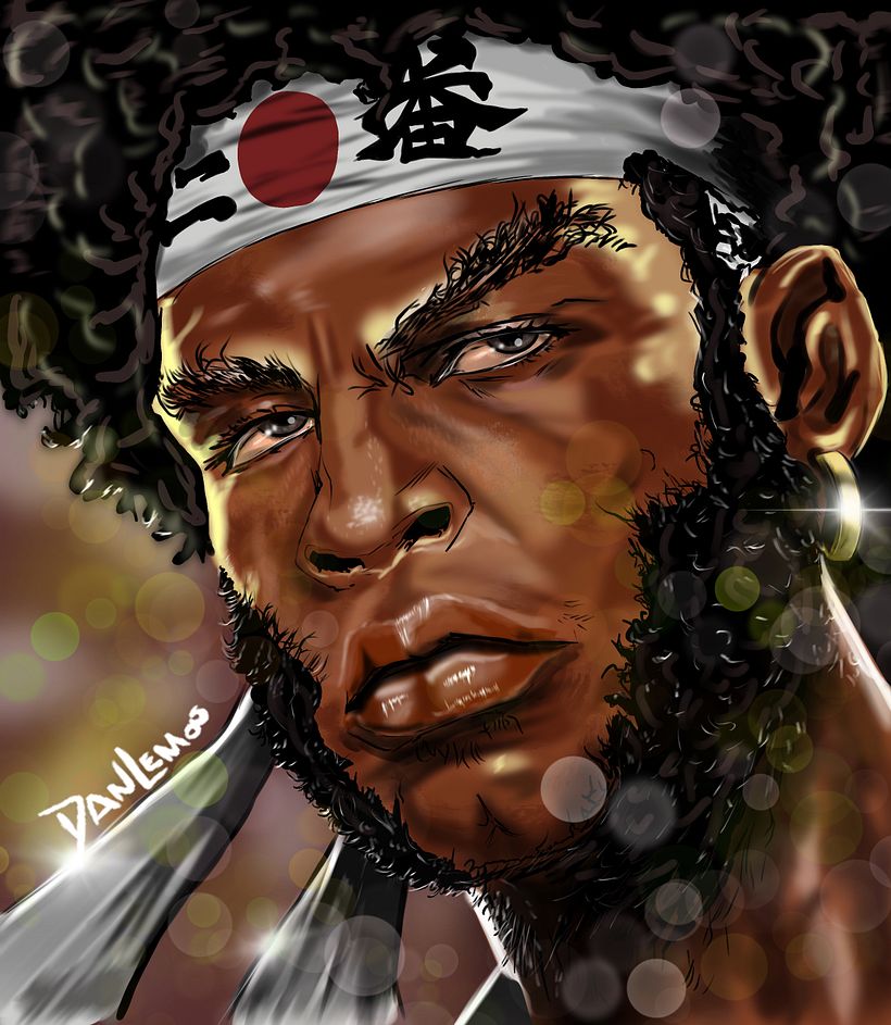 samurai black in procreate