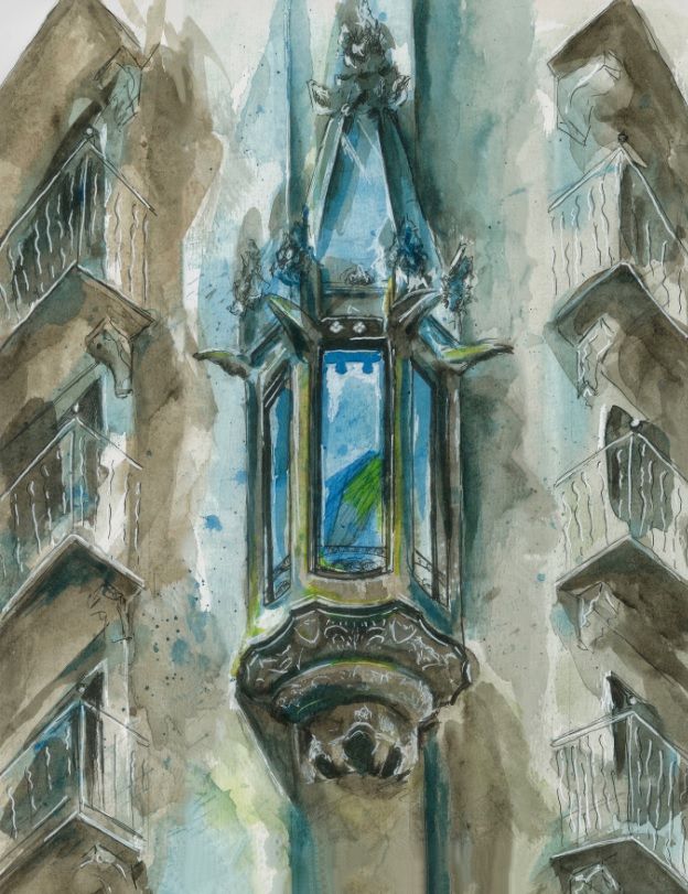 My project in Architectural Sketching with Watercolor and Ink course 2