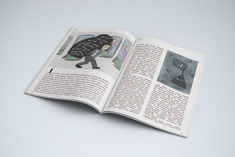My project in Editorial Illustration for Magazines course 3