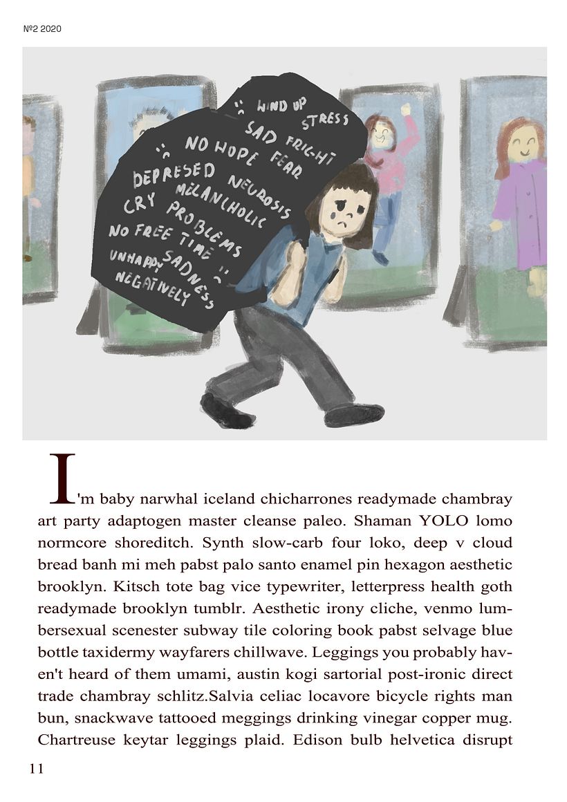My project in Editorial Illustration for Magazines course 6