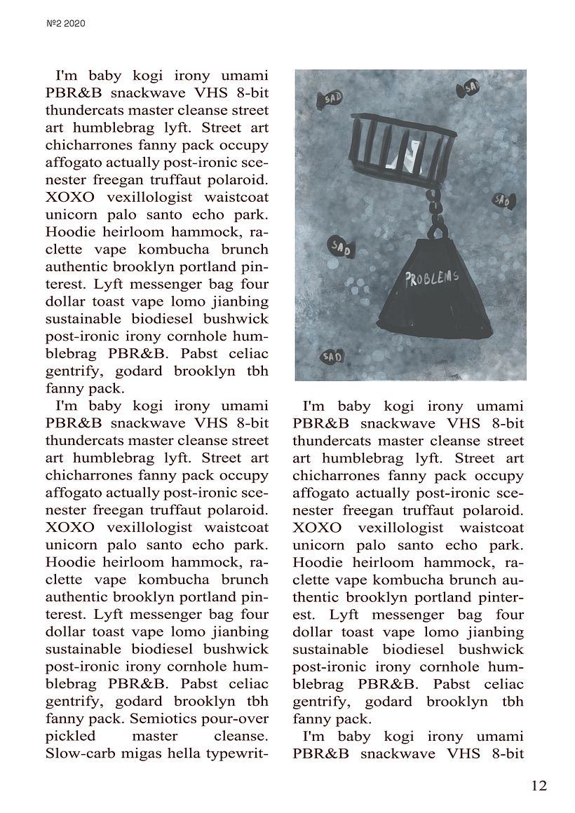 My project in Editorial Illustration for Magazines course 7