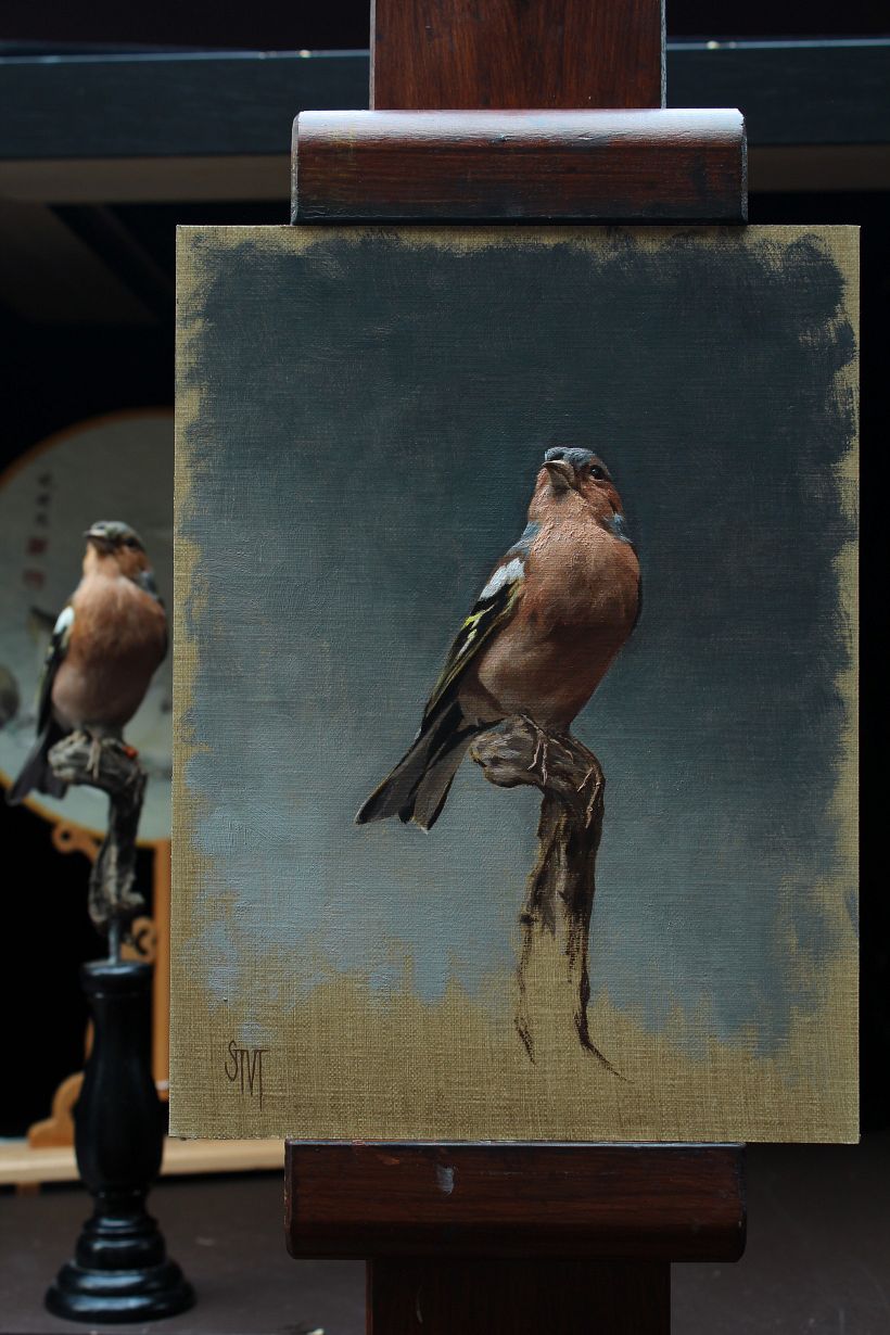 Pintura al óleo de Sarah Margaret Gibson.