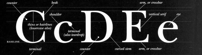 Fragmento de la descarga con los detalles de las letras.