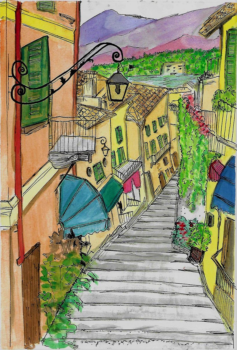 Mi Proyecto del curso: Dibujo arquitectónico con acuarela y tinta 3