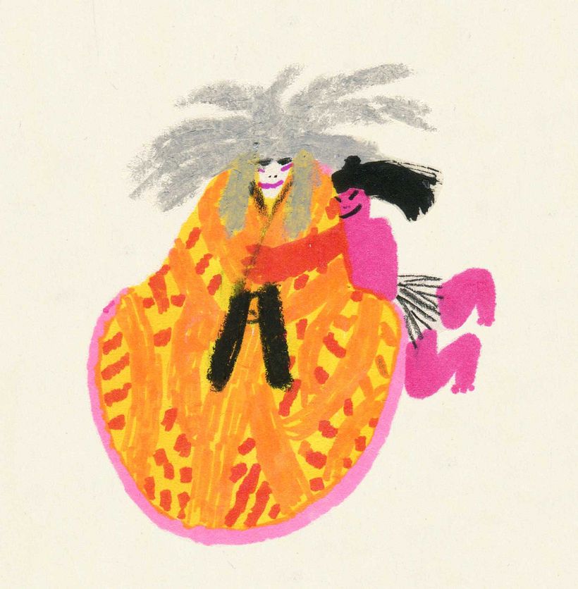 Las aventuras de Kintaró - Tradycyjna ilustracja