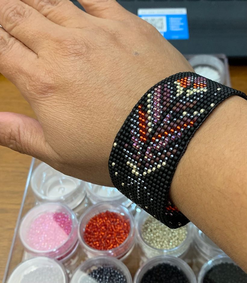 Así luce la pulsera terminada :)