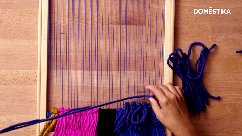 Make sure the tassels are the same length.