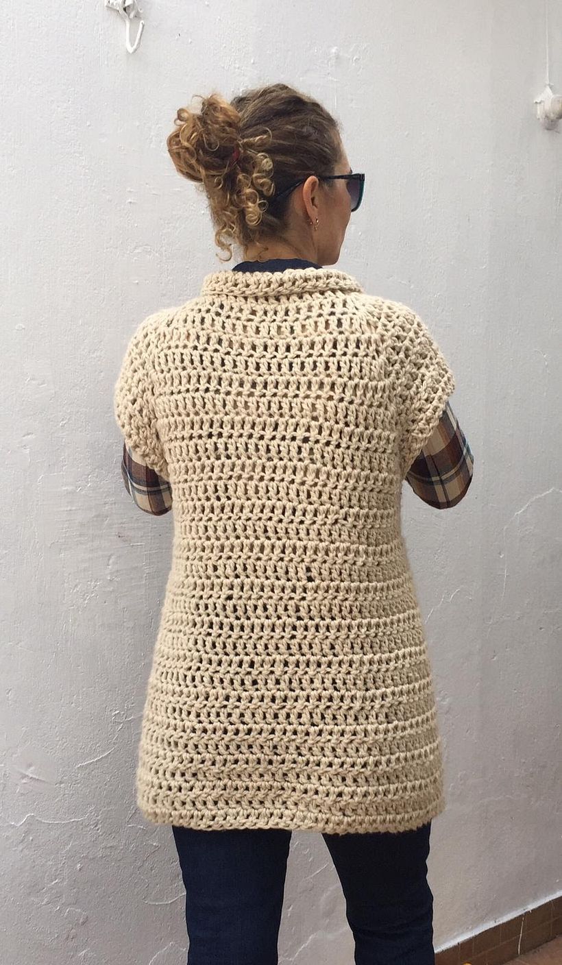 Mi Proyecto del curso: Top-down: prendas a crochet de una sola pieza 1