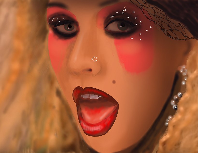 Christina from her video “Lady Marmalade” 2001