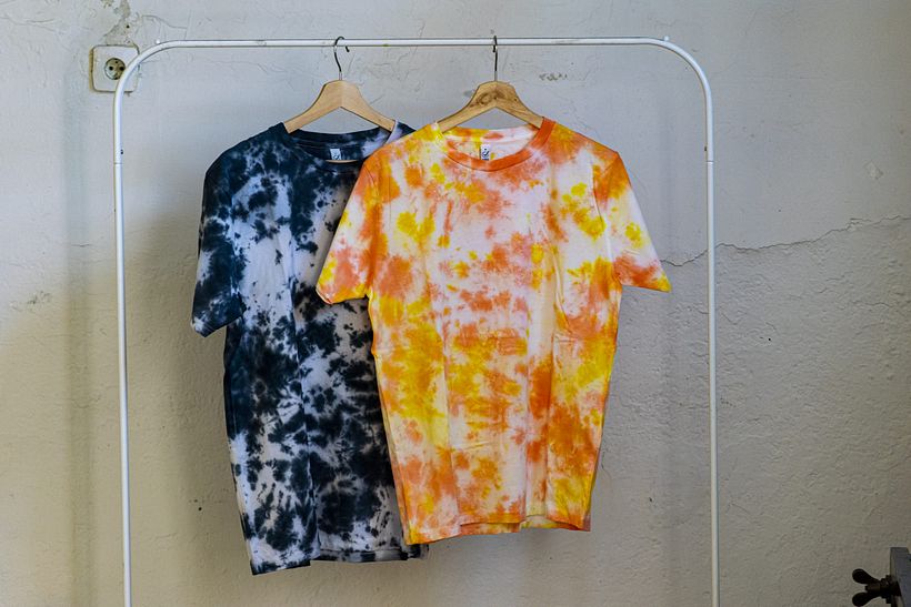 Prendas estampadas en casa.