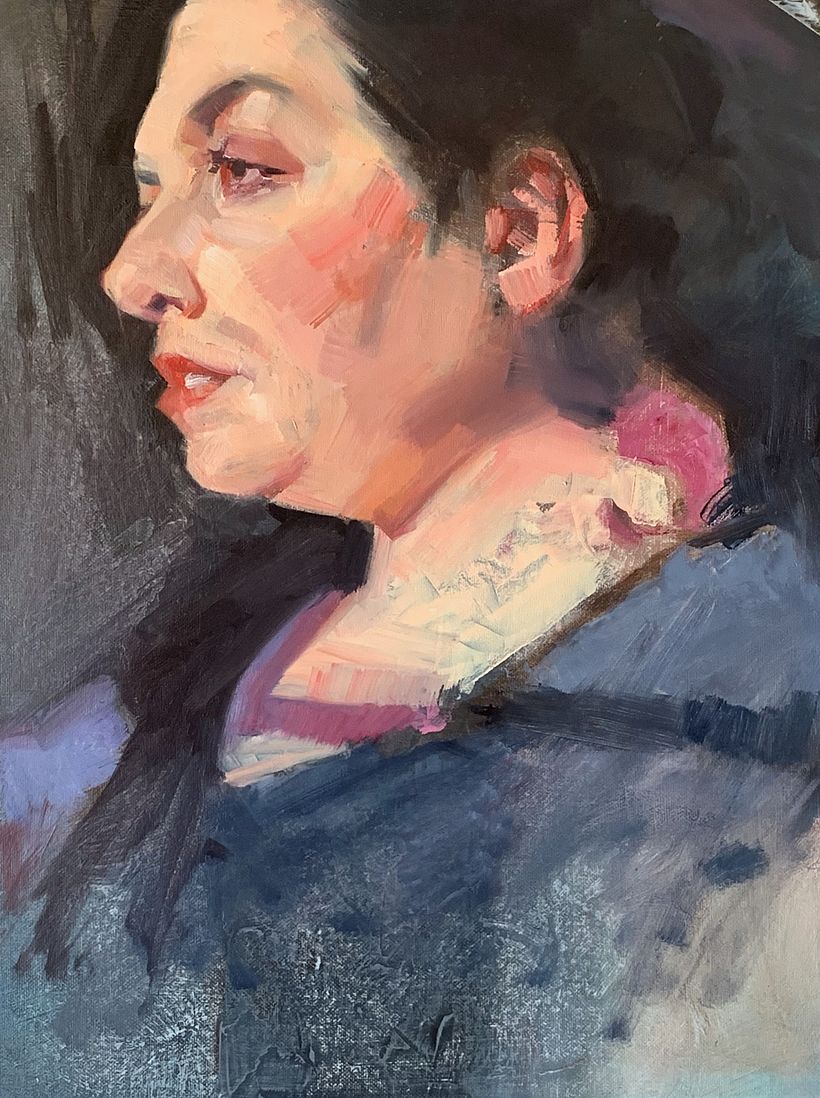 Loose refining with a big brush