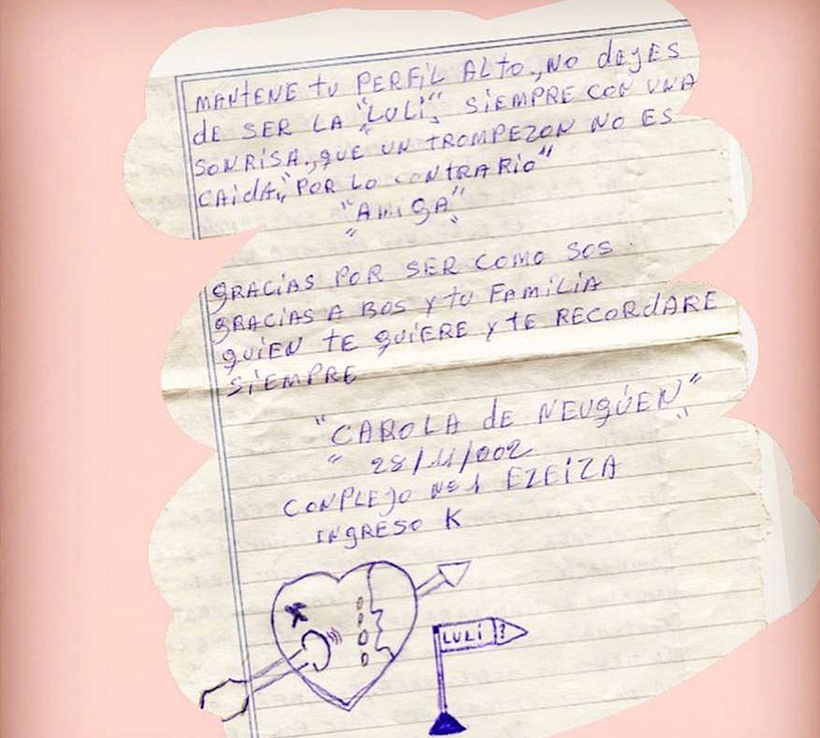 Carta a una amiga. Foto: Archivo de la Memoria Trans.