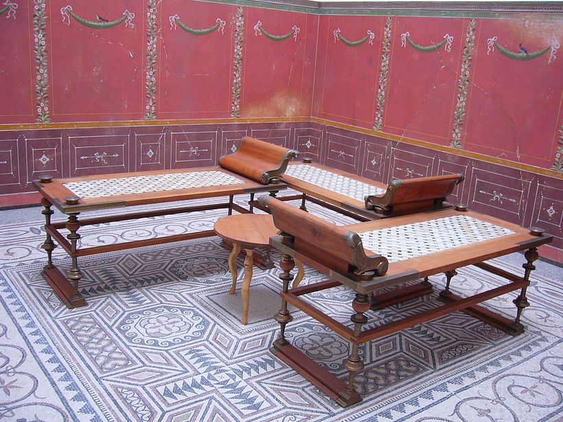 Triclinium. Munich Archeological Museum