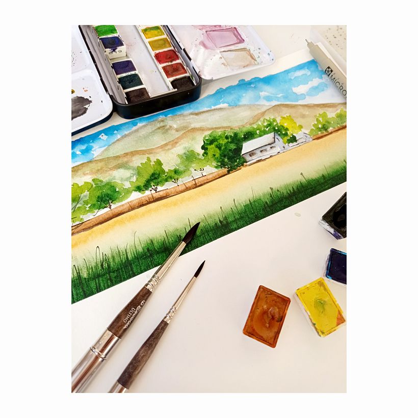 My project in Watercolor Travel Journal course 3